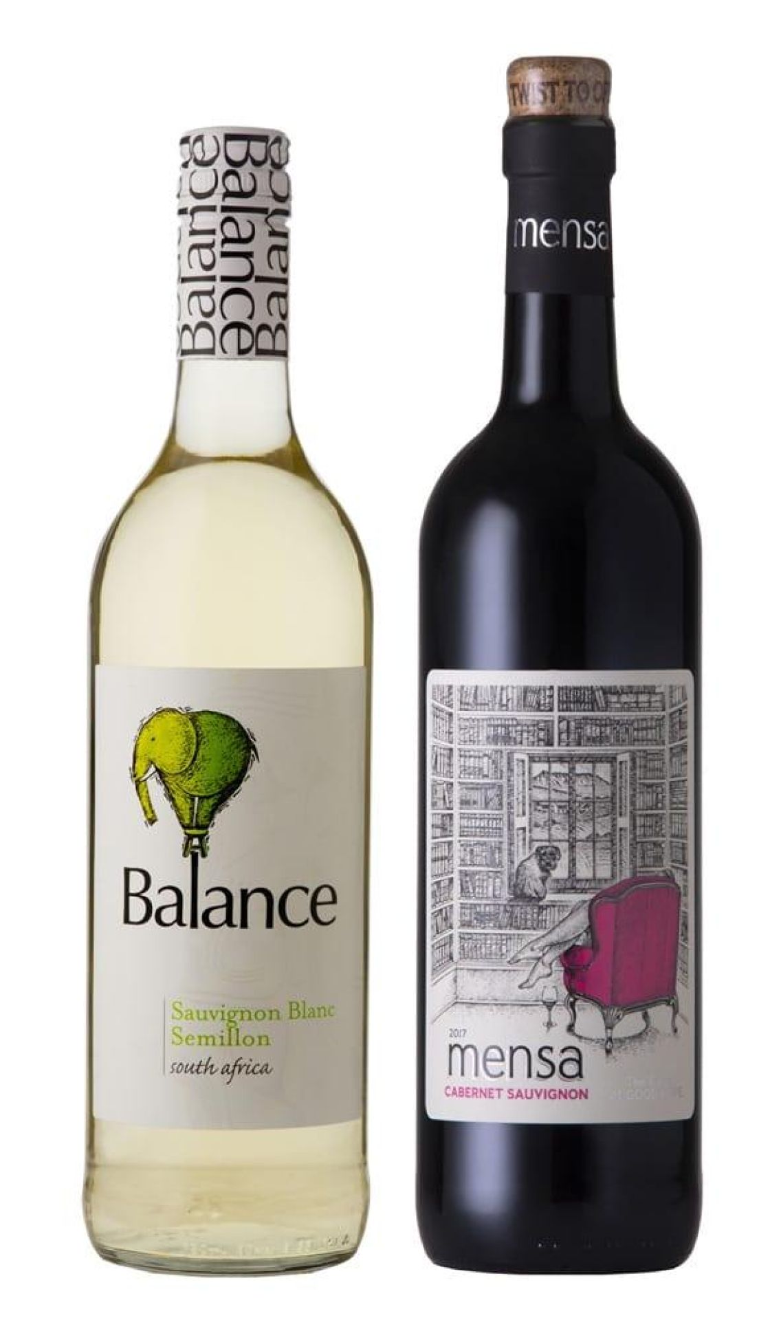 Balance Sauv Blanc Semillon and Mensa Cabernet Sauvignon Ultra Value gold LR