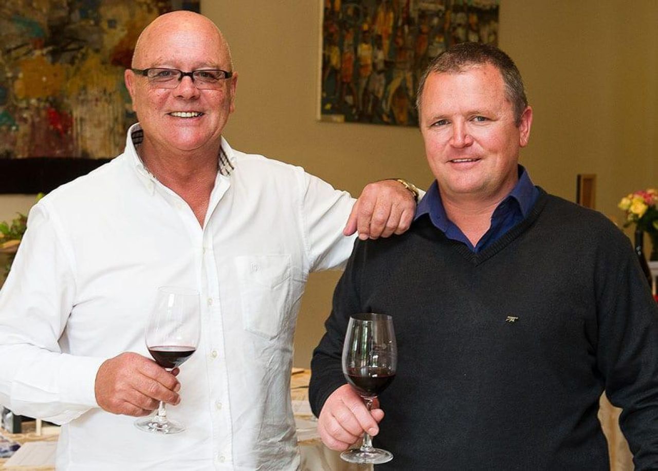 Johan Krige and Abrie Beeslaar of Kanonkop LR