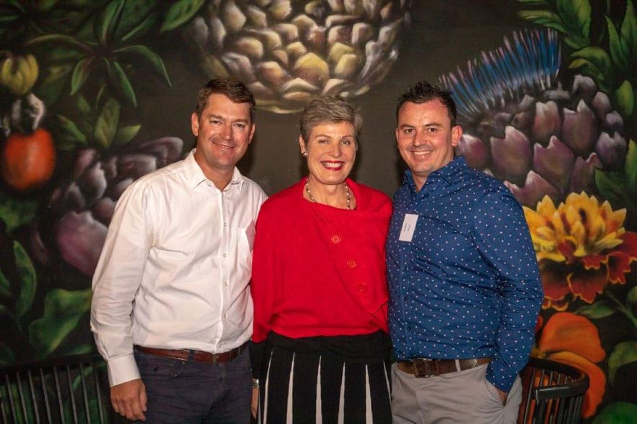 LTR Arno Cloete of Sauvignon Blanc SA partner FNBSA Eunice Joubert of Agri Expo and RJ Botha Chairperson of Sauvignon Blanc SA