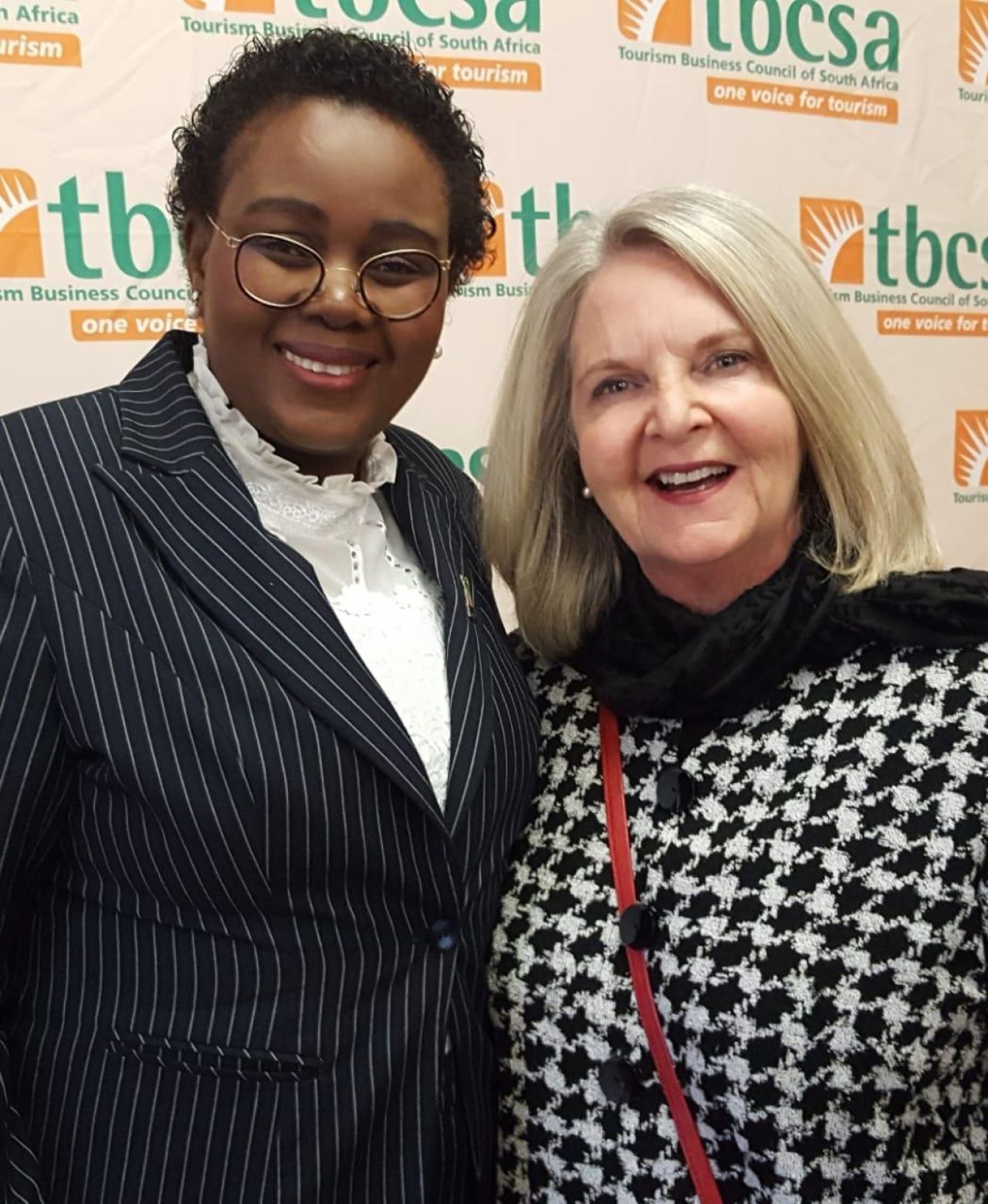 Minister Kubayi Nqubane and Margi Biggs HR