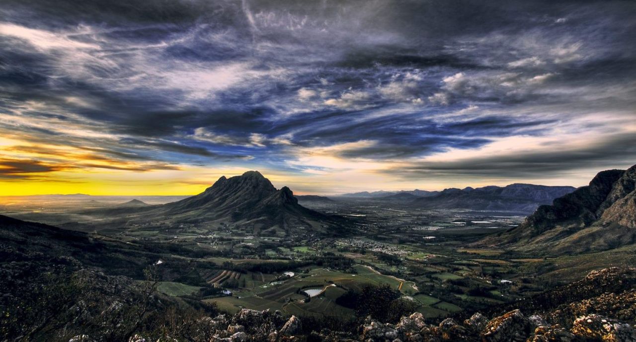 Stellenbosch Wine Routes Stellenbosch landscape moody Image credit Dom Wills