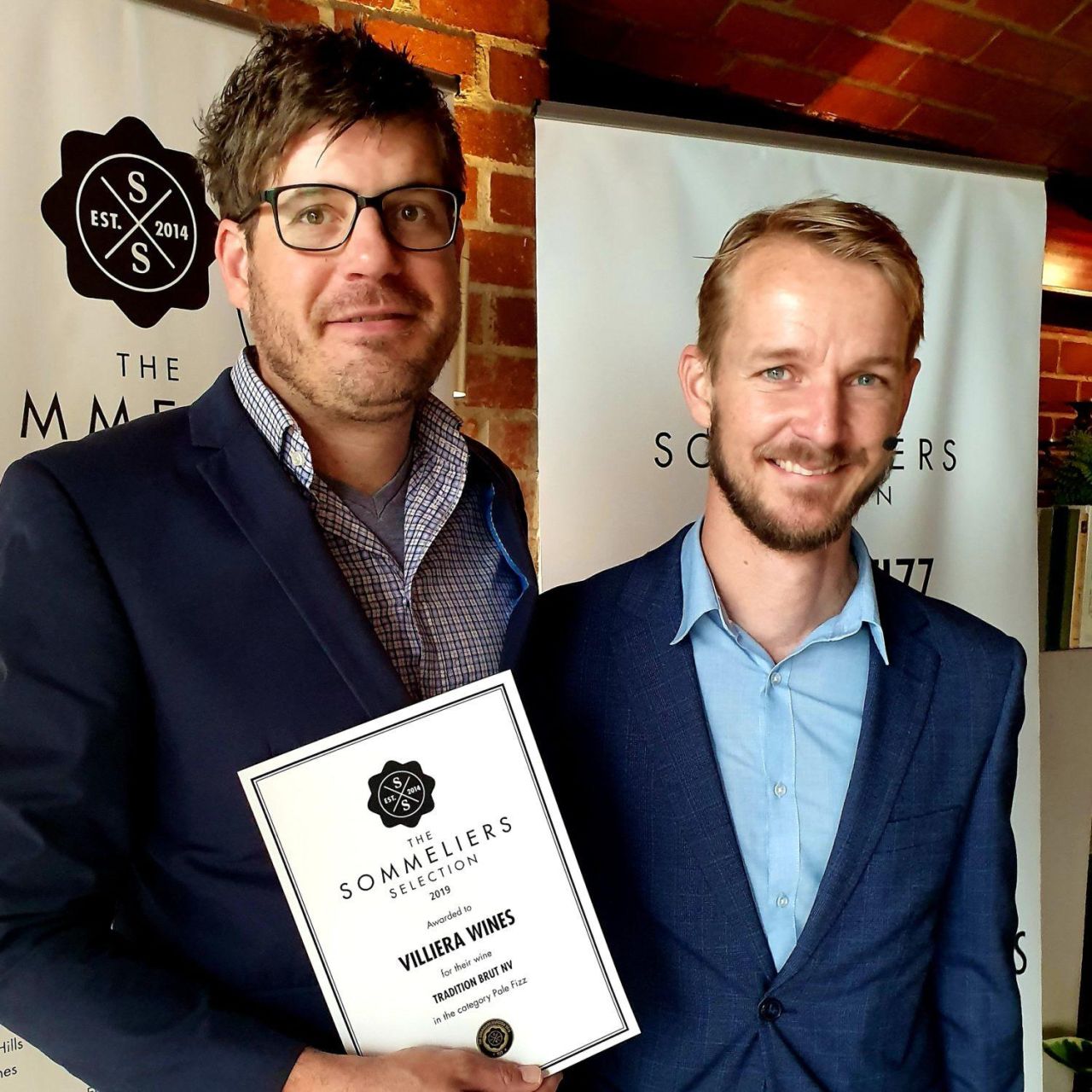 Award Paul Kruger from Villiera with Joakim Blackadder