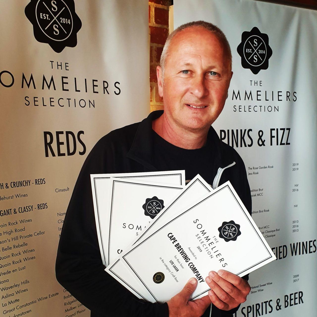 Award Wolfgang Koedel brewmaster at Cape Brewing Company