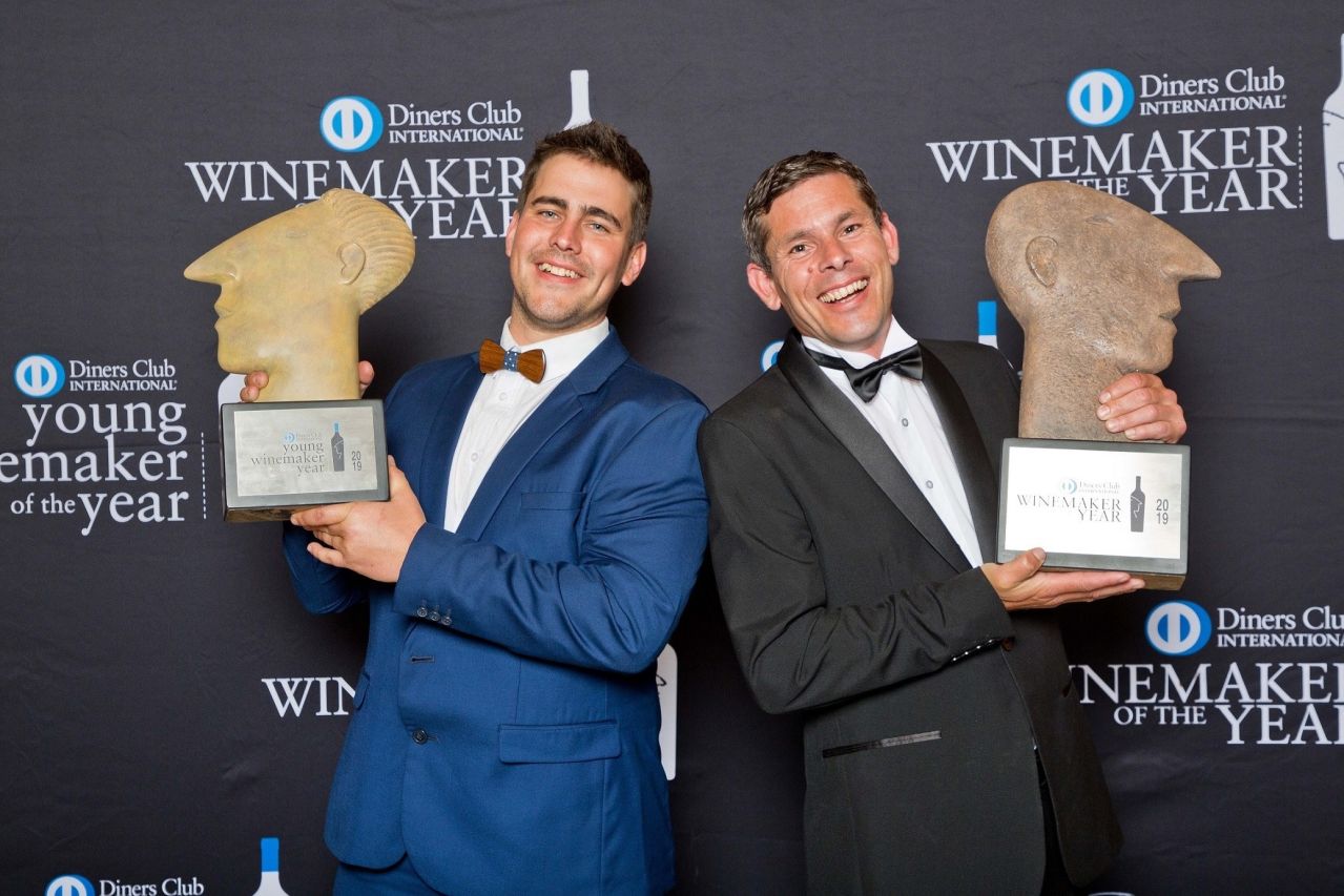 NO 1 2019 Diners Club Young Winemaker of the Year winner Herman du Preez Stellenrust Wines and Diners Club Winemaker of the Year winner Daniel Keulder Nitida Wines
