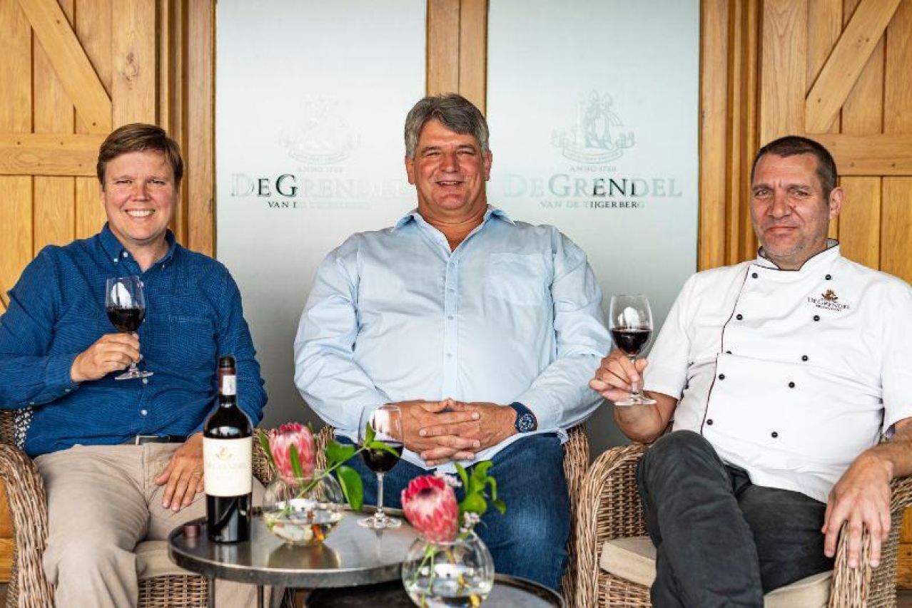 Sir De Villiers Graaff 4th Baronet Charles Hopkins Cellar Master Chef Ian Bergh