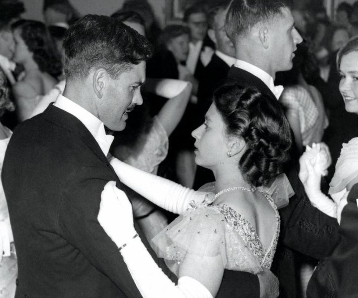 Sir De Villiers 2nd Baronet with Queen Elizabeth