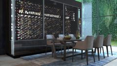 Wine Wall in Dining Room 1
