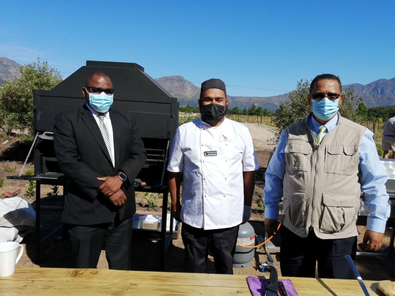 Dr Mogale Granville Riffles and Minister Meyer