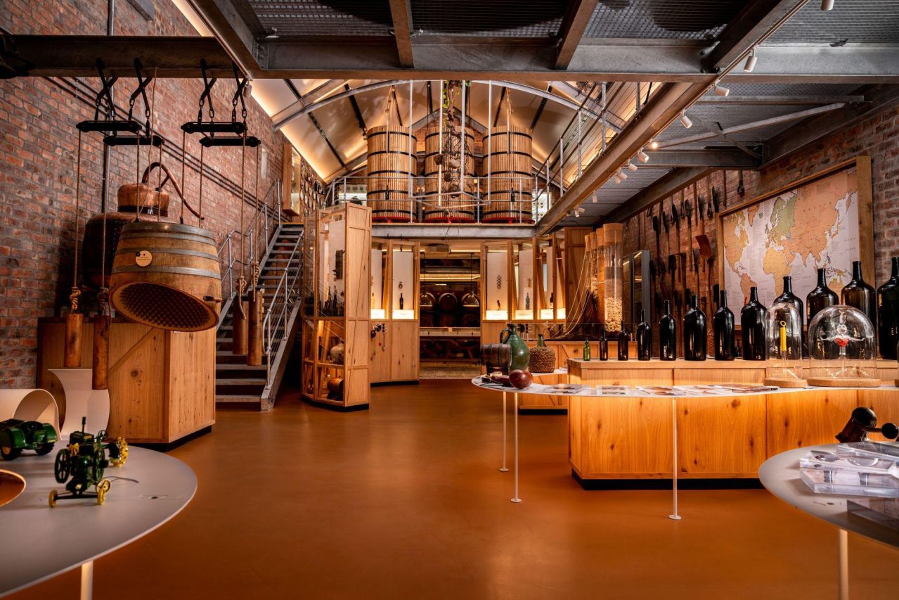 A view inside the Story of Wine