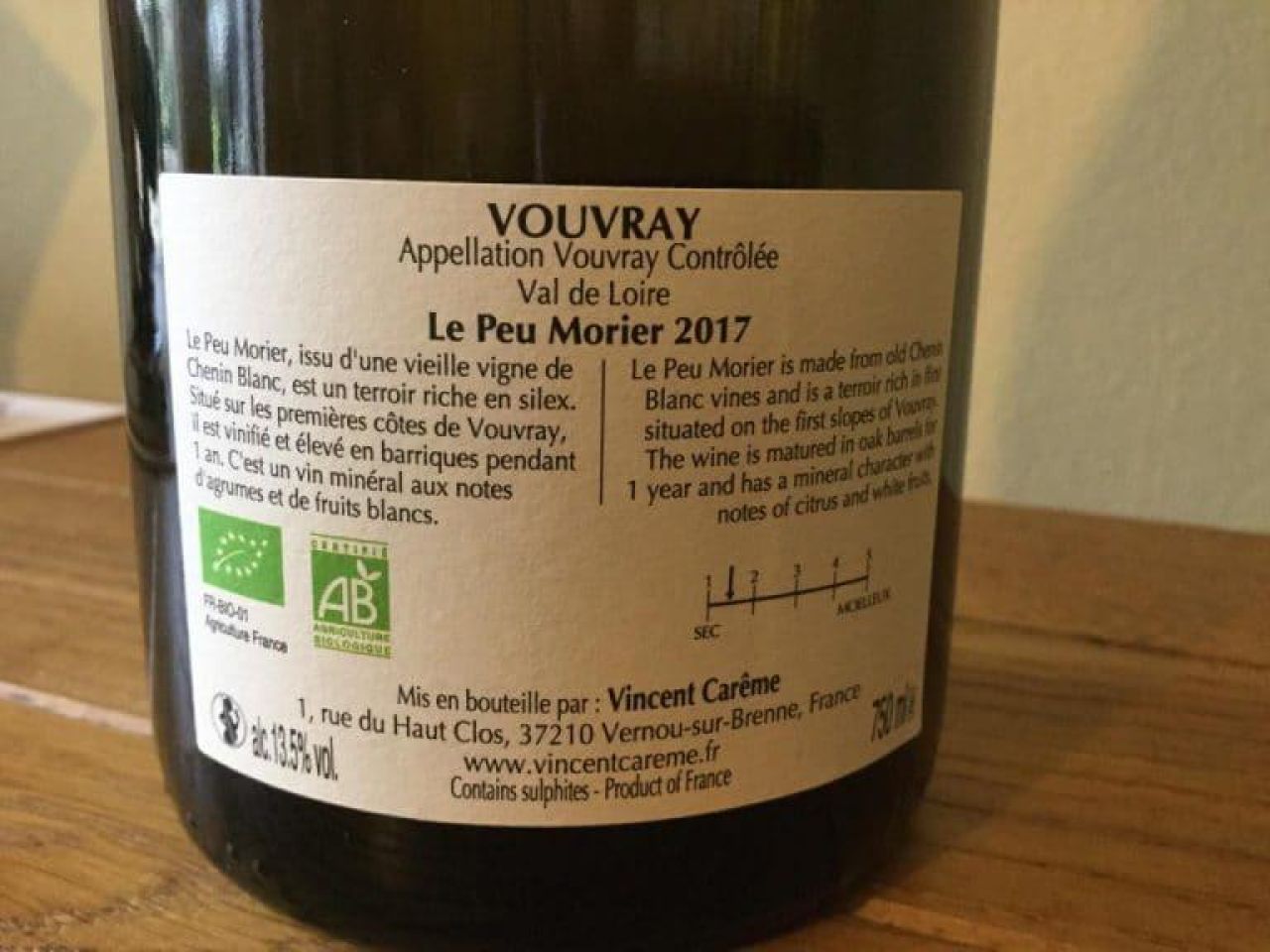 Careme Peu Morier back label 768x576 1