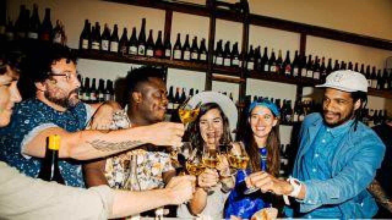 Natural wine primer group party cheers