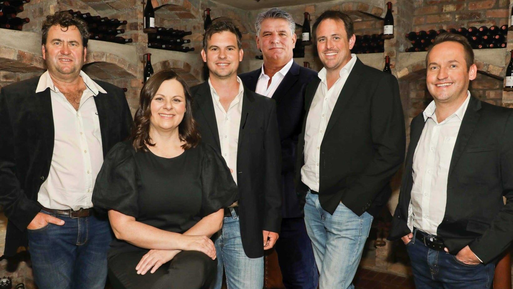 2022 DC Winemaker Finalists L R Conrad Vlok Erika Obermeyer Matthew Day Charles Hopkins Warren Ellis Christoff De Wet1