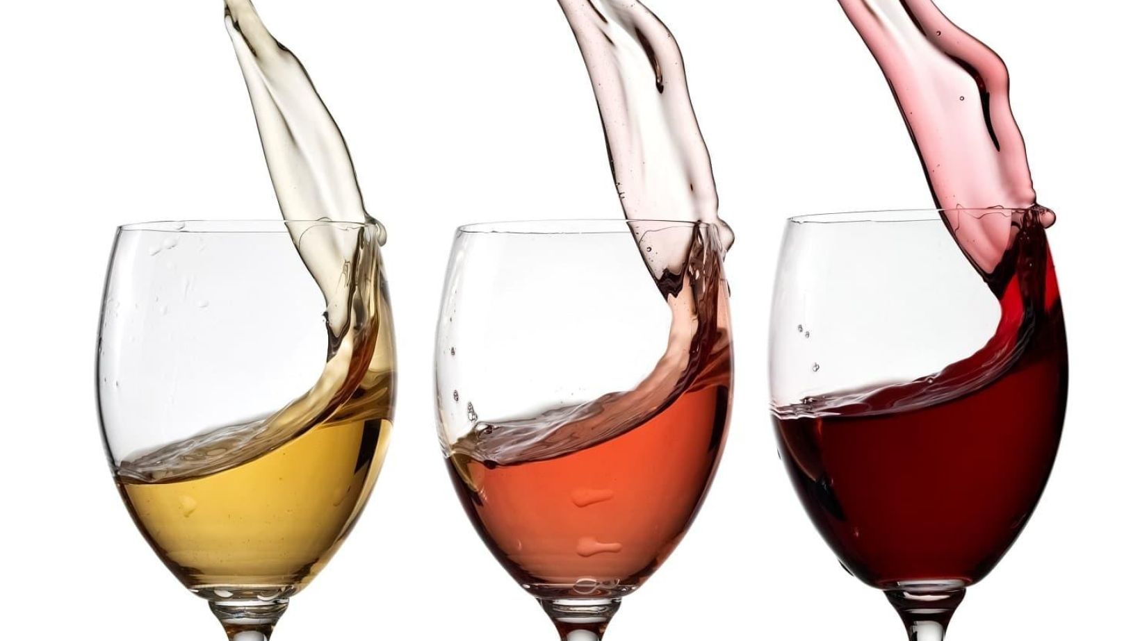Three wine glasses up