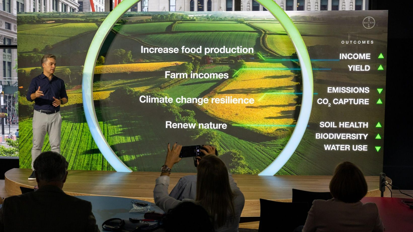 Rodrigo Santos, President of Bayer’s Crop Science Division and Member of the Board of Bayer AG at Bayer Crop Science Innovation Summit in New York