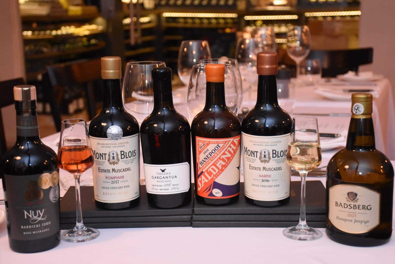 2024 Muskadel SA Platinum winners bottles