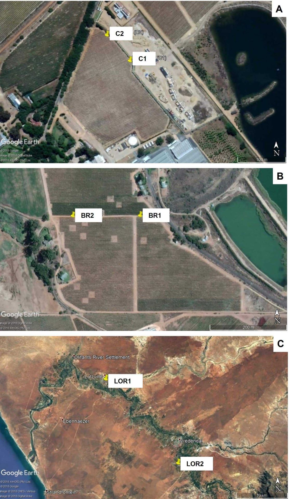 In field fractional use of winery wastewater with raw water Part 1 Figure 1