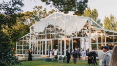 Magnificent new glass marquee