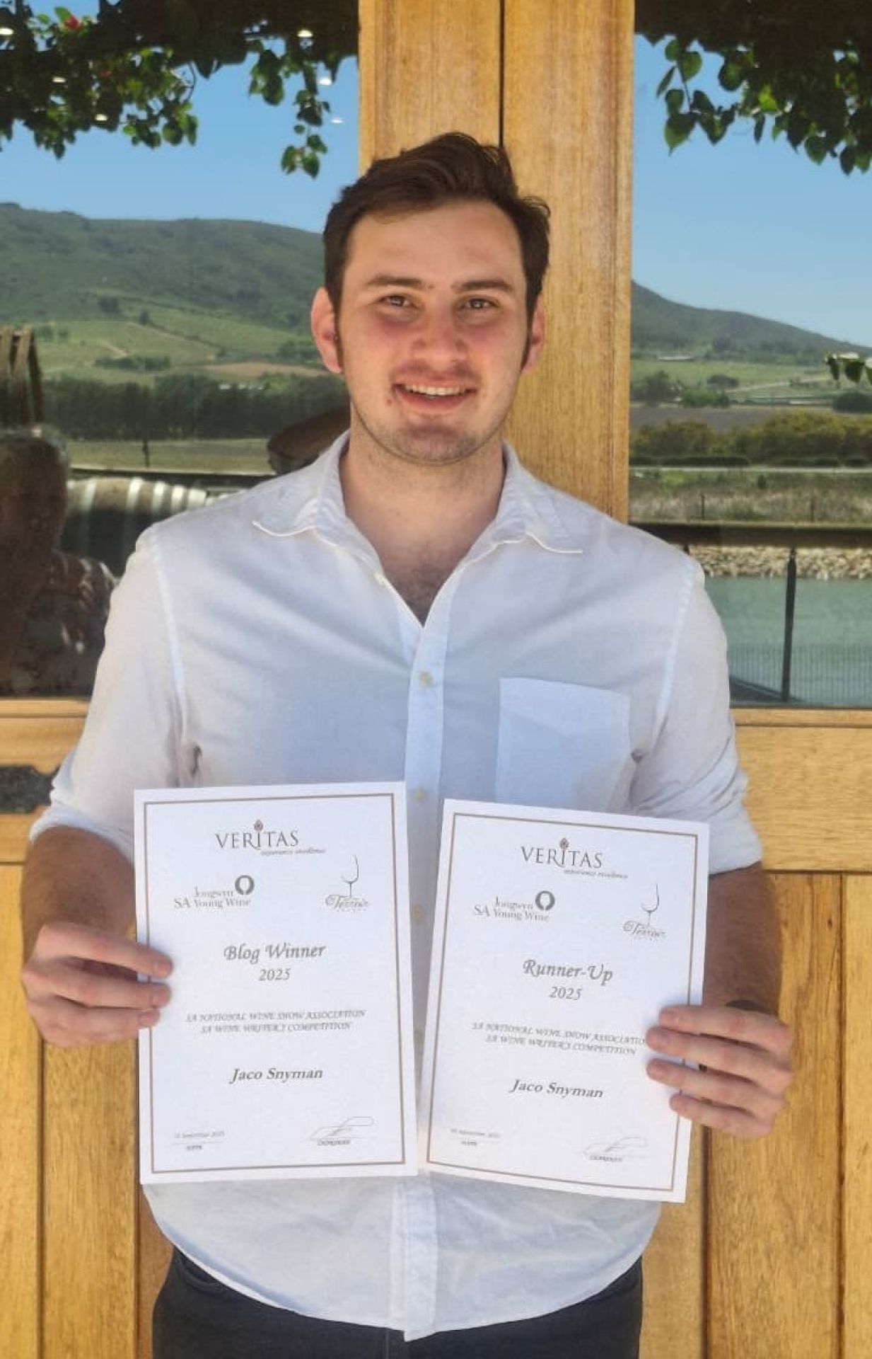 Wine writer award 2025 Jaco crop