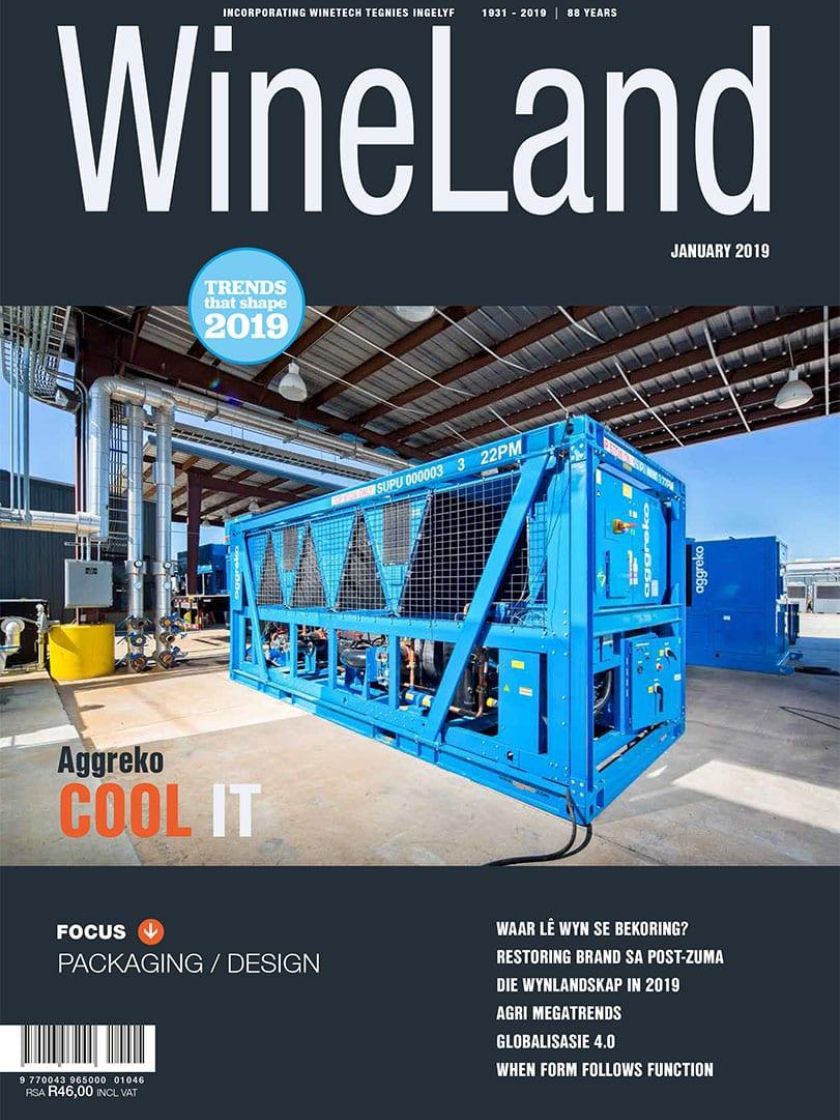 Wineland Magazine Jan 2019 — cover