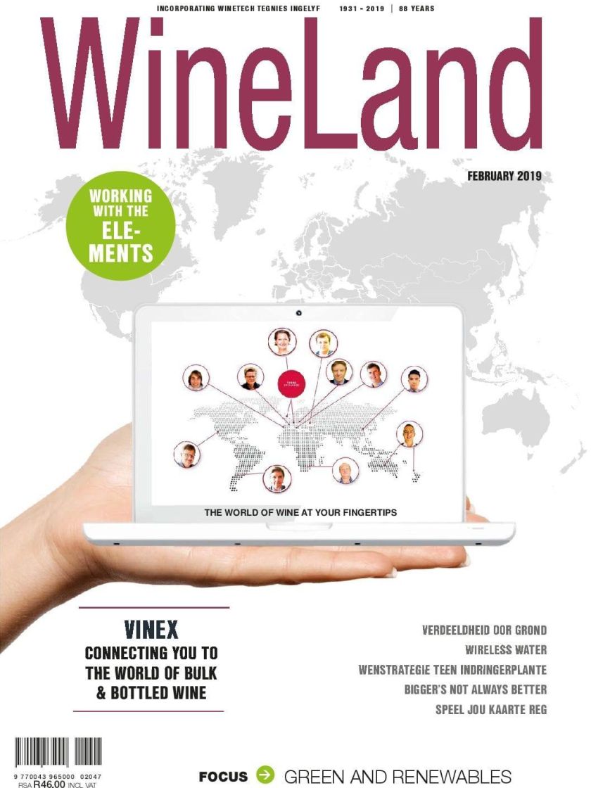 Wineland Magazine Feb 2019 — cover