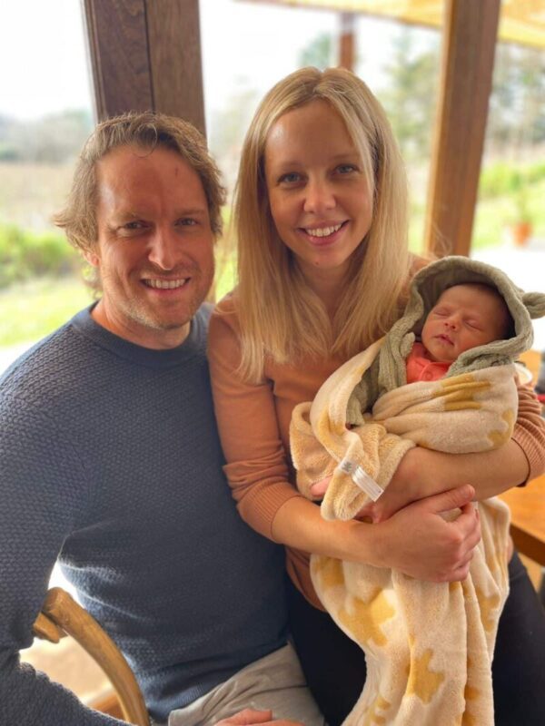Belfield’s new generation: Hannah Kreft and her parents, Allister and Nicole.