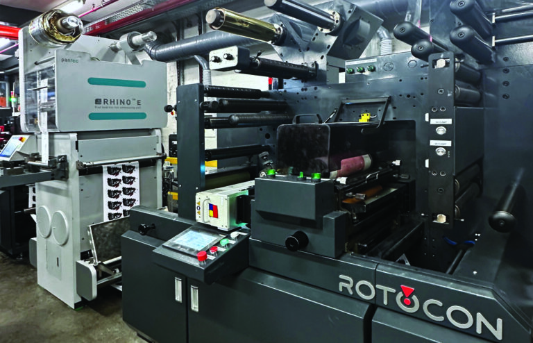 ROTOCON’s CHROME RDF 340 and Pantec's RHINO E flatbed finishing system.