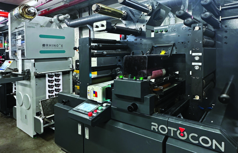 ROTOCON’s CHROME RDF 340 and Pantec's RHINO E flatbed finishing system.