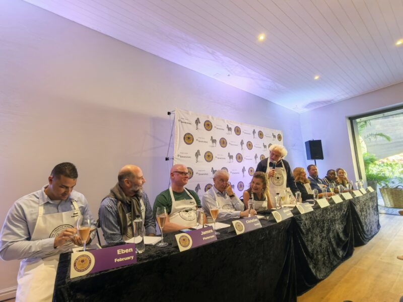 The Trophy Wine Show judges' briefing session in Paarl.
